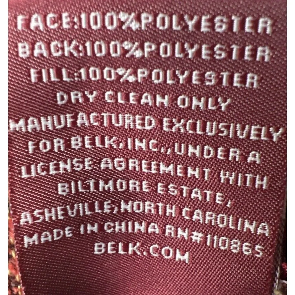 Pillow Shams Biltmore‎ For Your Home Euro 26x26 Corded Burgundy Red Traditional